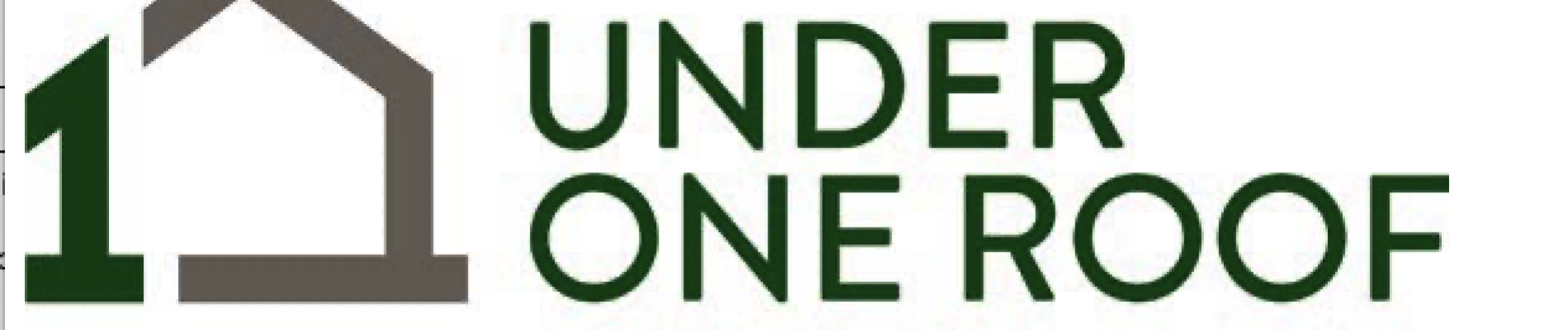Under One Roof logo with house outline and text underneath.