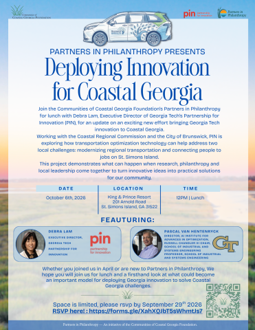 Invitation for Partners in Philanthropy Deploying Innovation event